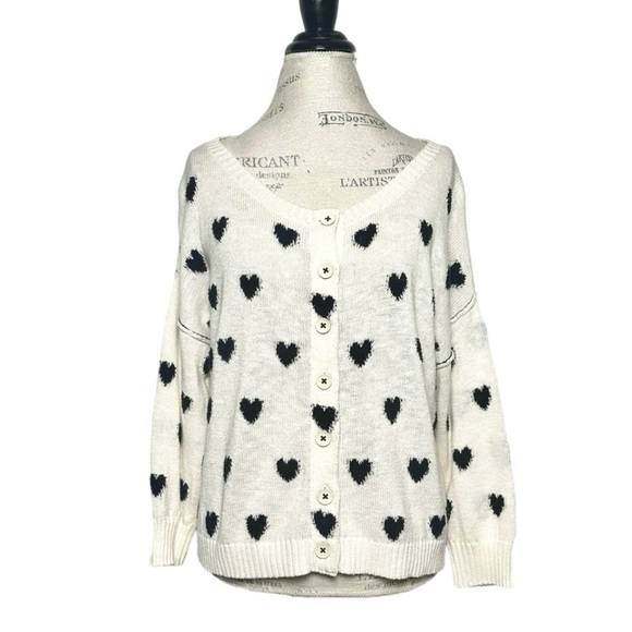 Moth by Anthropologie Sweaters - Moth Anthropologie | Women | Alpaca Wool Blend Heart Open Knit Cardigan | Medium